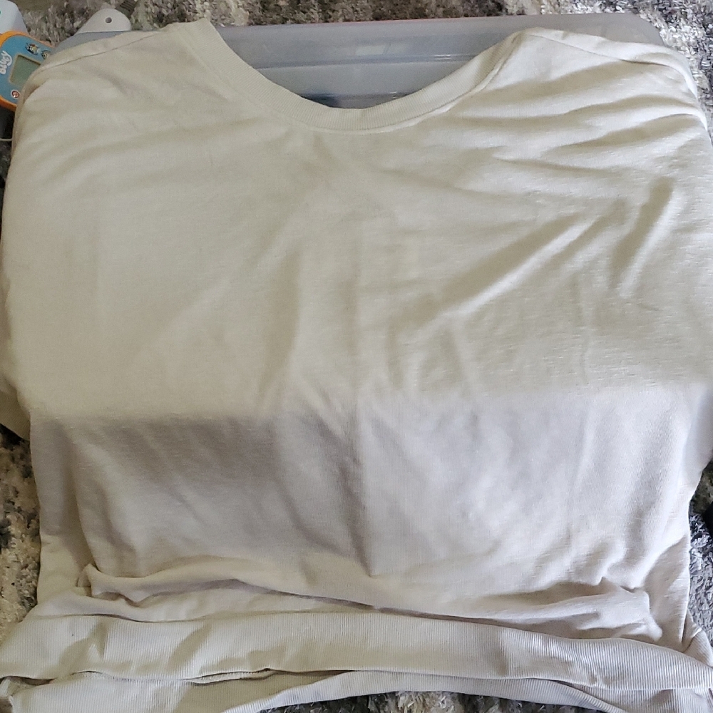White Relaxed Oversized Short Sleeve Tee